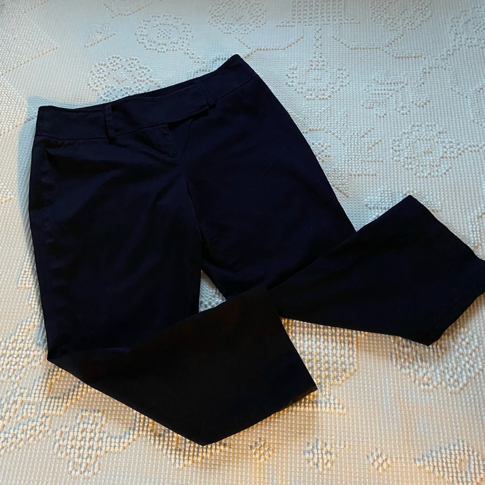 Ann Taylor Sz 10 Lindsay Stretch Trouser Pants in Midnight Blue
